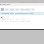 Fast event creation for online booking